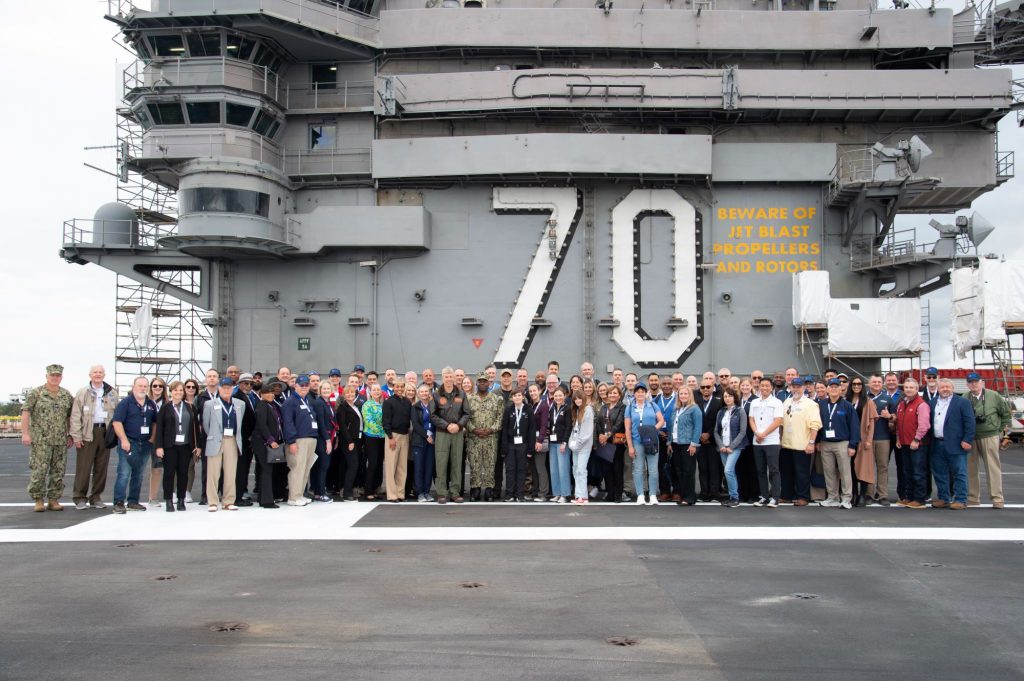 Navy Reserve Employer Award group shot.